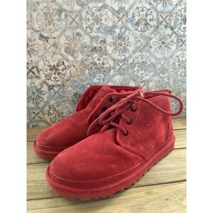UGG Neumel Red Boots Womens 7 Preppy